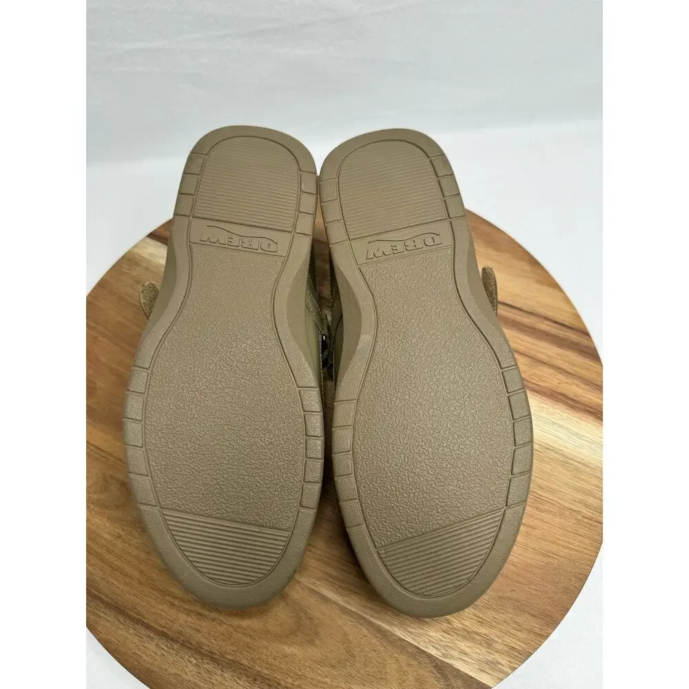 Drew Desiree Orthopedic Diabetic Shoe Women‎ Size 7.5M Taupe Adjustable 14385-77